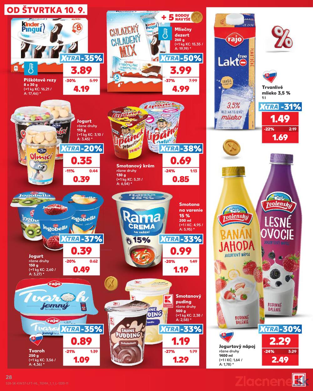 Kaufland 10.9. - 16.9. - Kaufland Trnava - Juh - Bratislavská