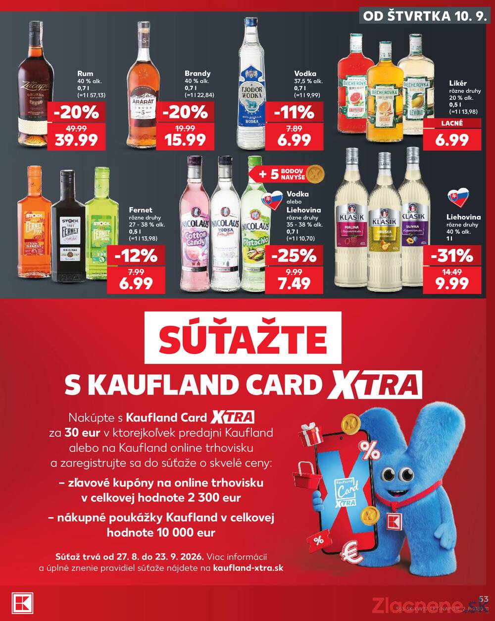 Kaufland 10.9. - 16.9. - Kaufland Martin-Podhaj