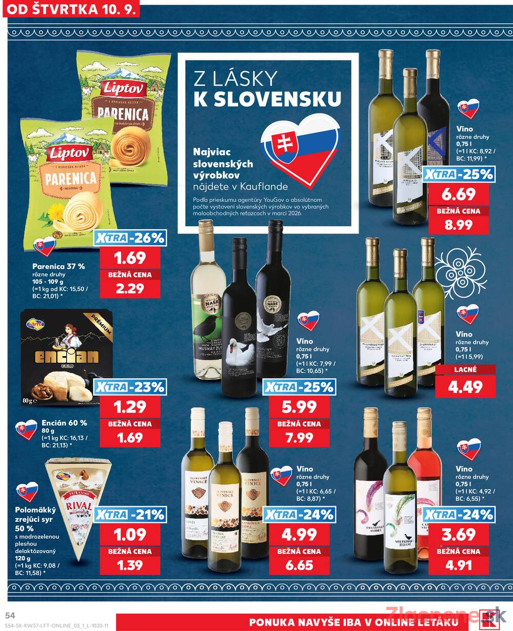 Kaufland 10.9. - 16.9. - Kaufland Košice - Nad Jazerom