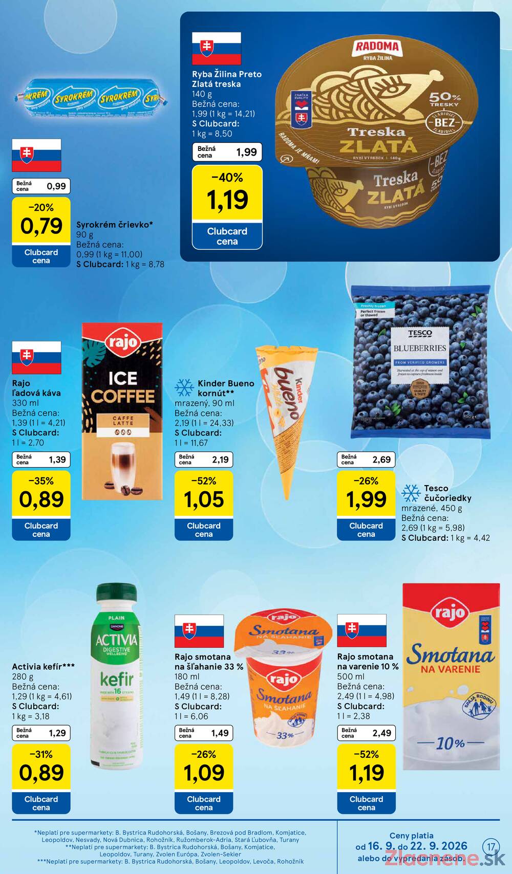 Leták Tesco - Tesco supermarkety od 16.9. do 22.9.2026 - strana 17 Leták Tesco - Tesco supermarkety od 16.9. do 22.9.2026 - strana 17