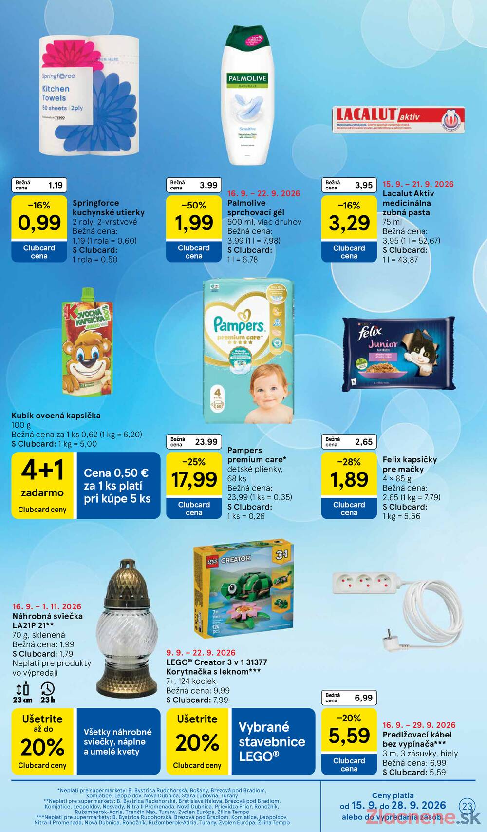 Leták Tesco - Tesco supermarkety od 16.9. do 22.9.2026 - strana 23 Leták Tesco - Tesco supermarkety od 16.9. do 22.9.2026 - strana 23