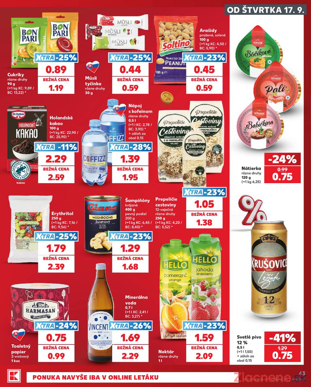 Leták Kaufland - Kaufland 17.9. - 23.9. - Kaufland Michalovce - strana 43 Leták Kaufland - Kaufland 17.9. - 23.9. - Kaufland Michalovce - strana 43