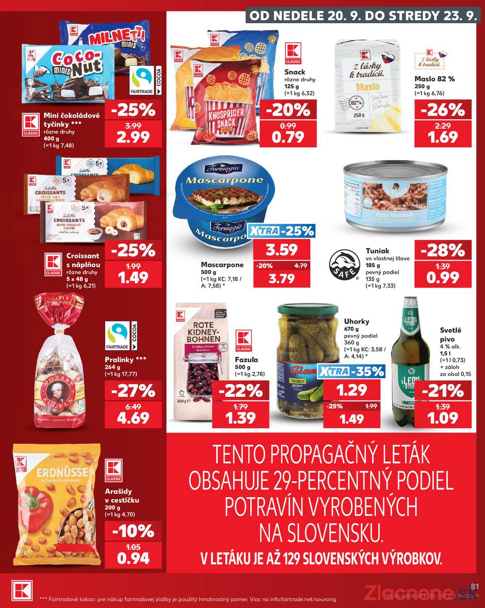 Kaufland 17.9. - 23.9. - Kaufland Rožňava