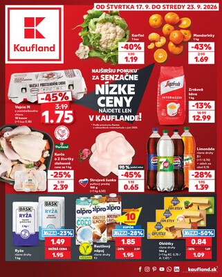 Leták Kaufland 17.9. - 23.9. - Kaufland Košice - Nad Jazerom