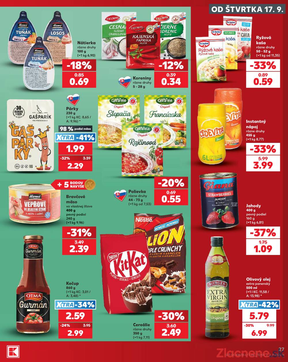 Kaufland 17.9. - 23.9. - Kaufland Žilina