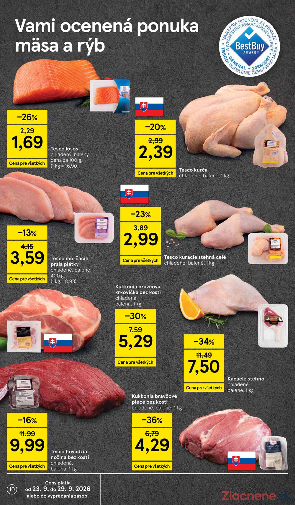 Tesco supermarkety od 23.9. do 29.9.2026