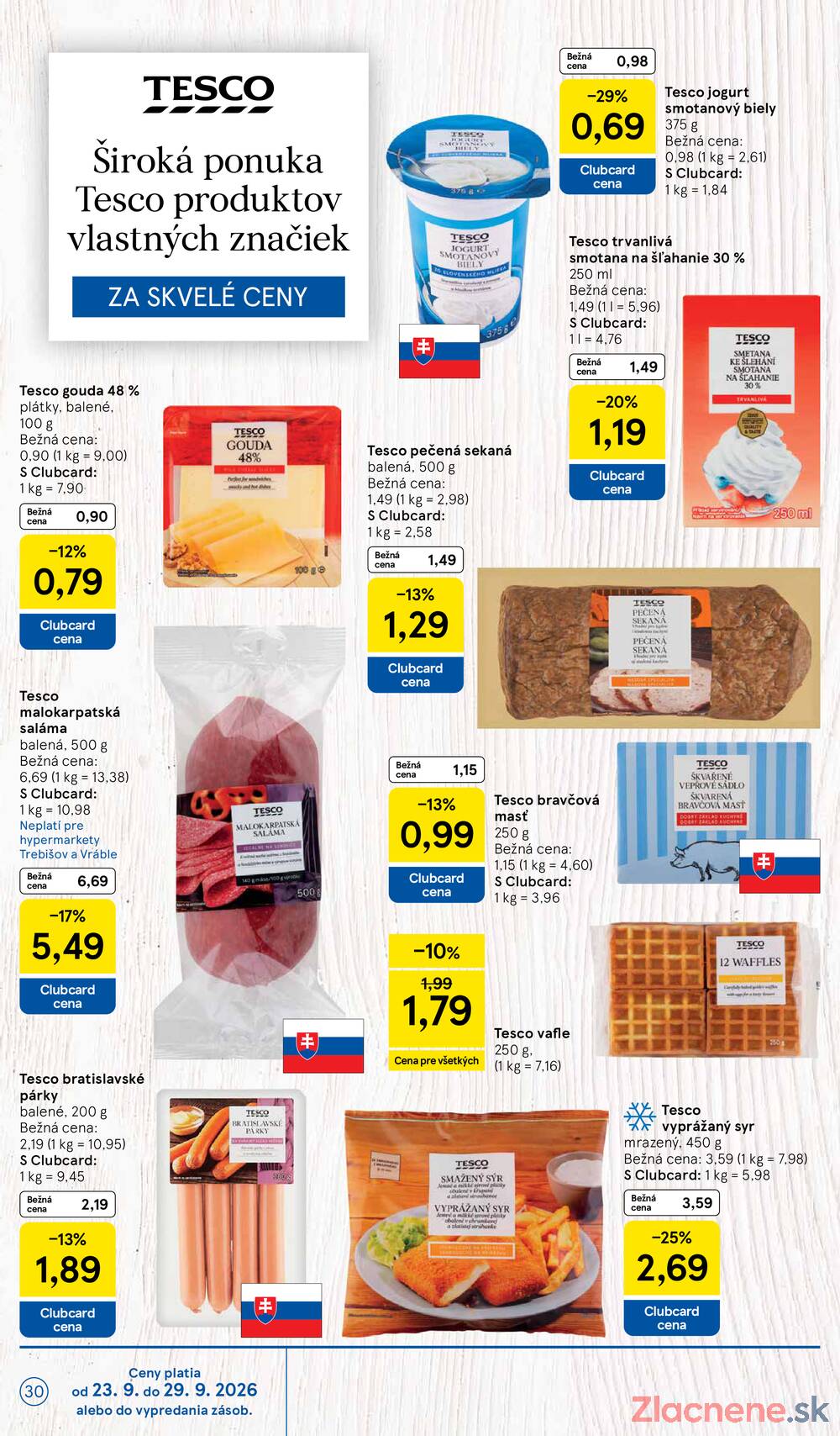 Tesco hypermarkety 23.9. - 29.9.