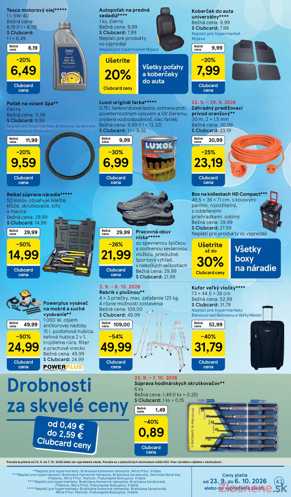 Tesco hypermarkety 23.9. - 29.9.