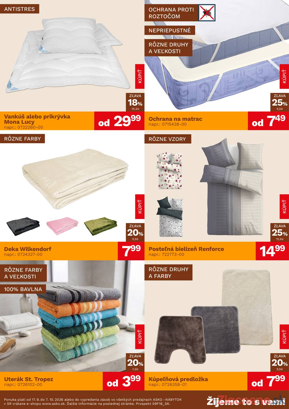 Leták ASKO - NÁBYTOK - ASKO - NÁBYTOK Bytové doplňky do 7.10. - strana 3 Leták ASKO - NÁBYTOK - ASKO - NÁBYTOK Bytové doplňky do 7.10. - strana 3