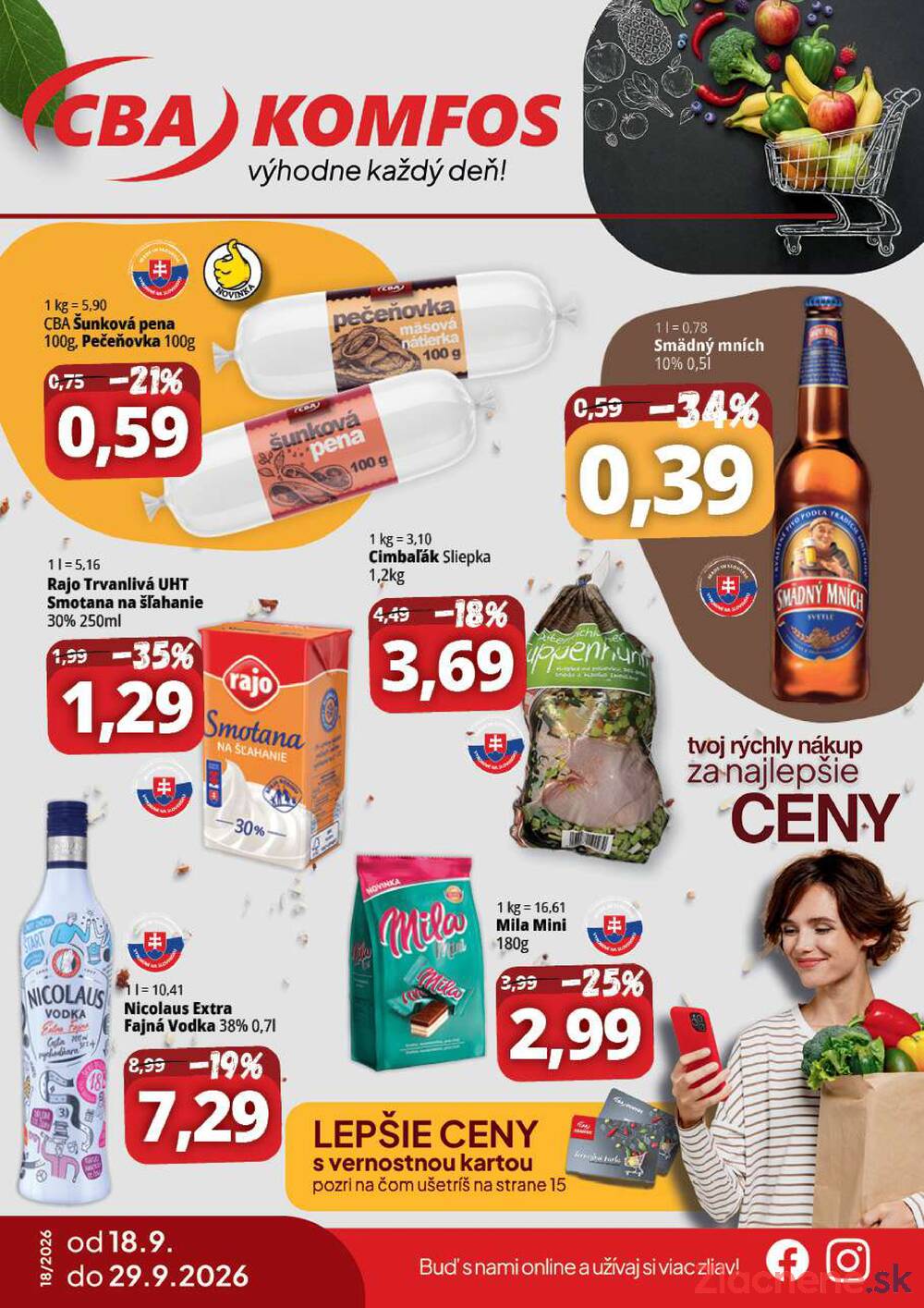 Leták CBA Komfos - CBA Komfos do 29.9. - strana 1 Leták CBA Komfos - CBA Komfos do 29.9. - strana 1
