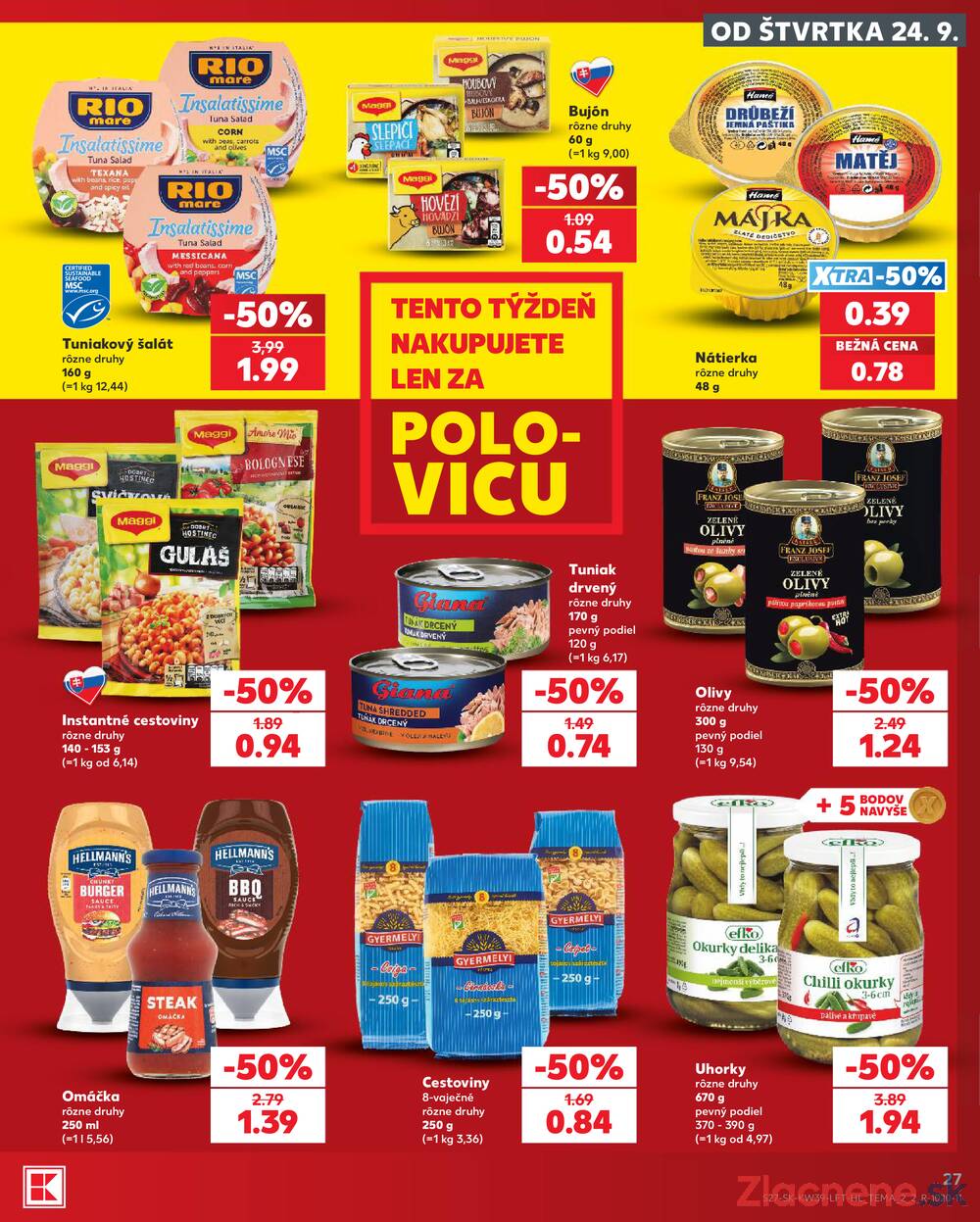 Kaufland 24.9. - 30.9. - Kaufland Púchov