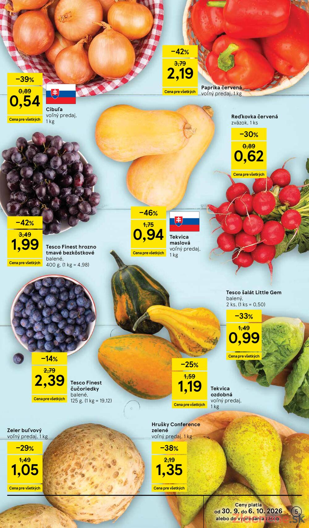 Tesco hypermarkety 30.9. - 6.10.