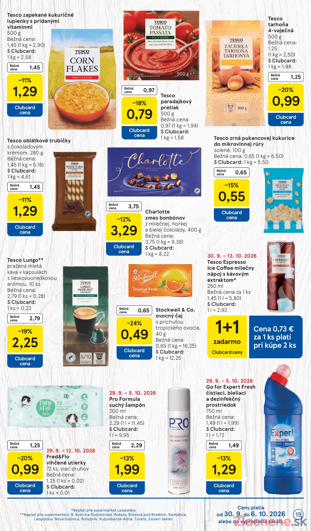 Leták Tesco - Tesco supermarkety od 30.9. do 6.10.2026 - strana 19 Leták Tesco - Tesco supermarkety od 30.9. do 6.10.2026 - strana 19