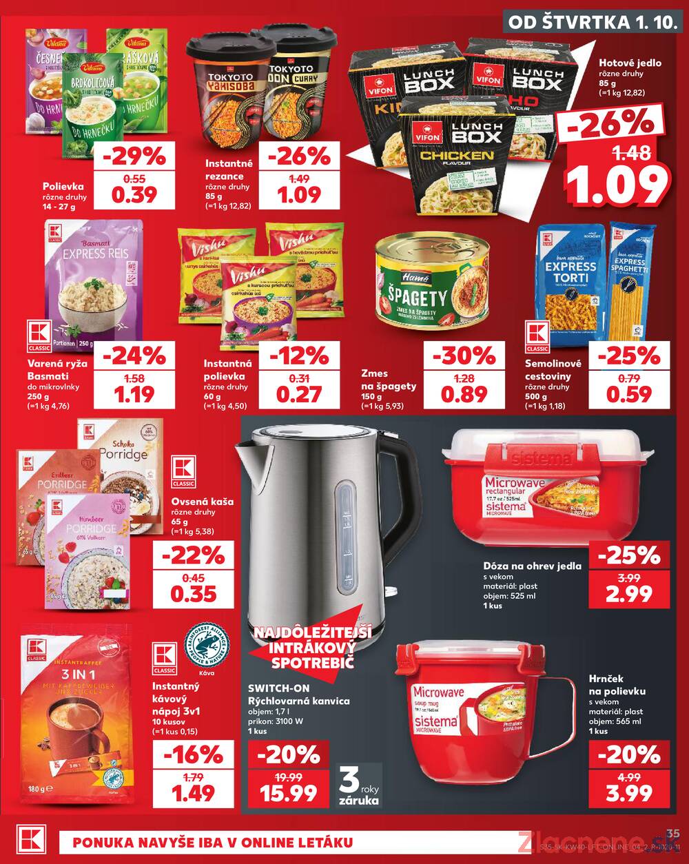 Kaufland 1.10. - 7.10. - Kaufland Púchov