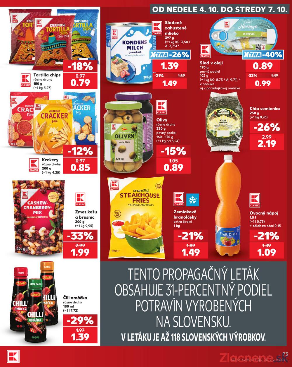 Kaufland 1.10. - 7.10. - Kaufland Púchov
