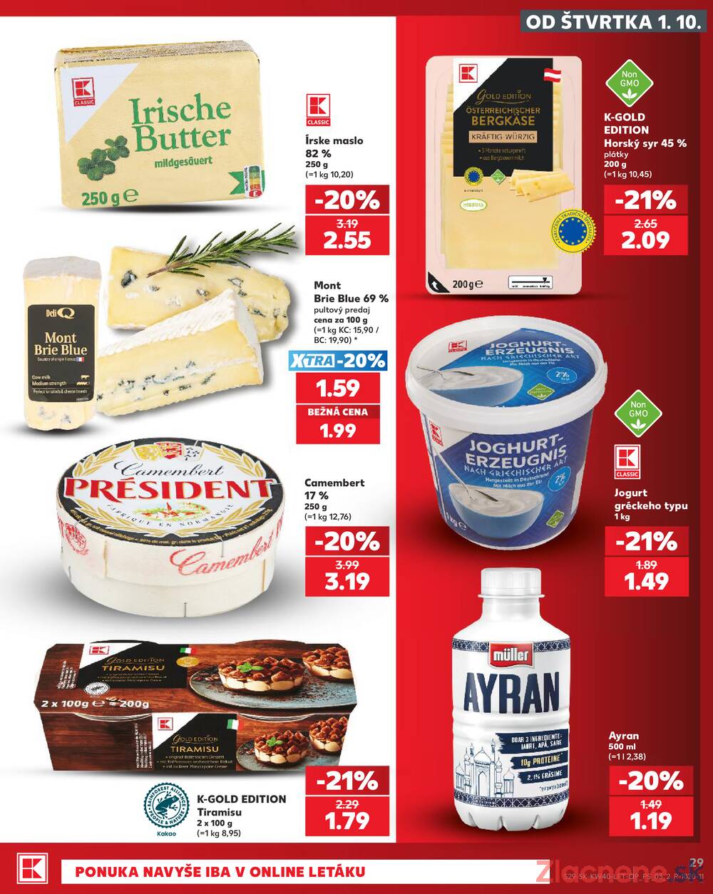 Kaufland 1.10. - 7.10. - Kaufland Poprad - Jiřího Wolkera