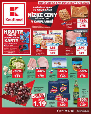 Leták Kaufland 1.10. - 7.10. - Kaufland Poprad - Jiřího Wolkera