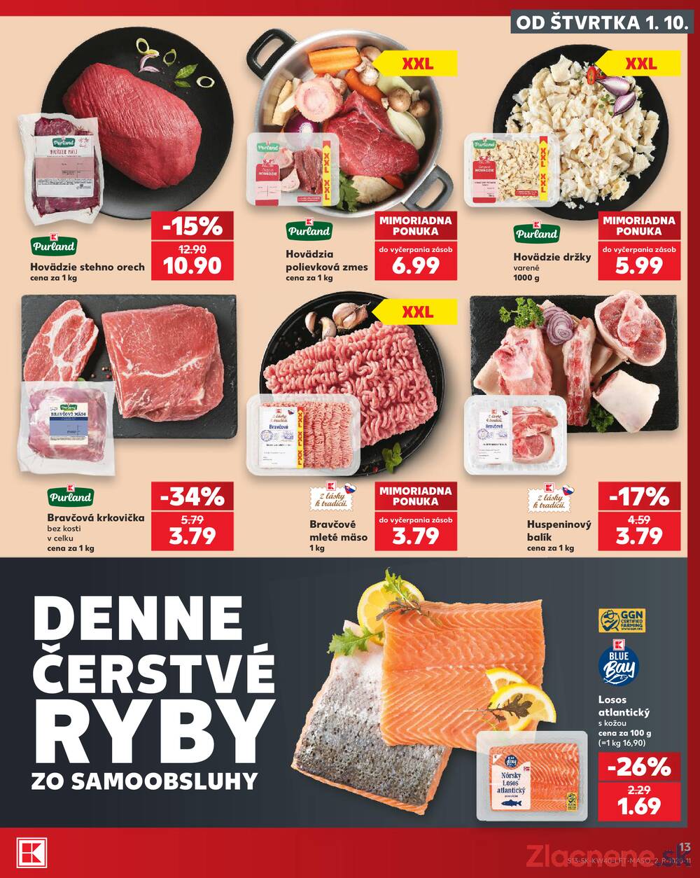 Kaufland 1.10. - 7.10. - Kaufland Veľký Meder