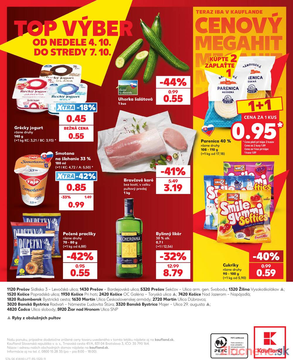 Kaufland 1.10. - 7.10. - Kaufland Košice - Nad Jazerom