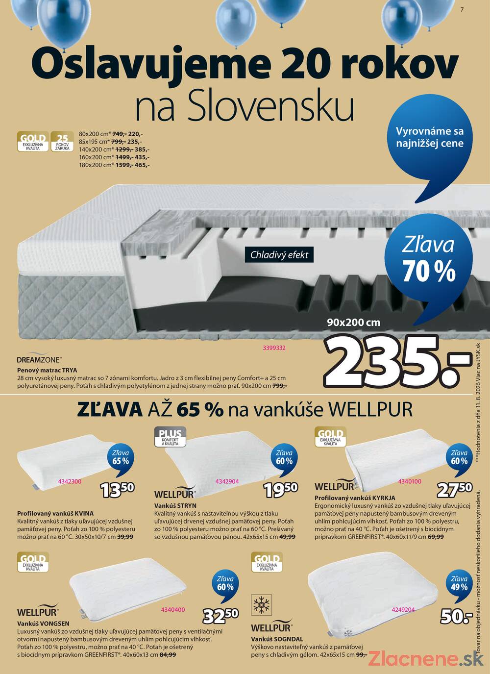 Leták Jysk - Jysk od 7.10. do 20.10.2026 - strana 7 Leták Jysk - Jysk od 7.10. do 20.10.2026 - strana 7