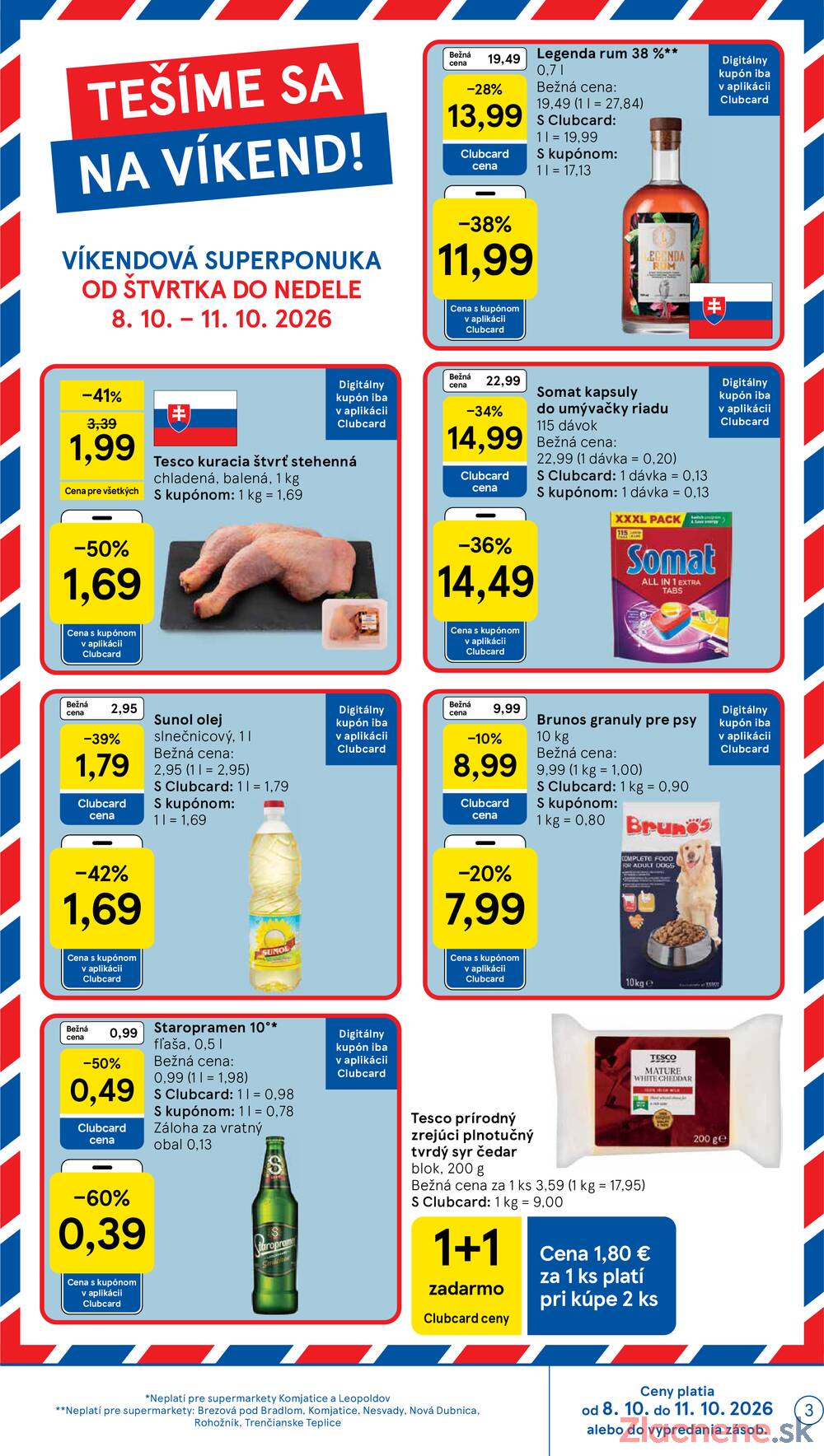 Tesco supermarkety od 7.10. do 13.10.2026