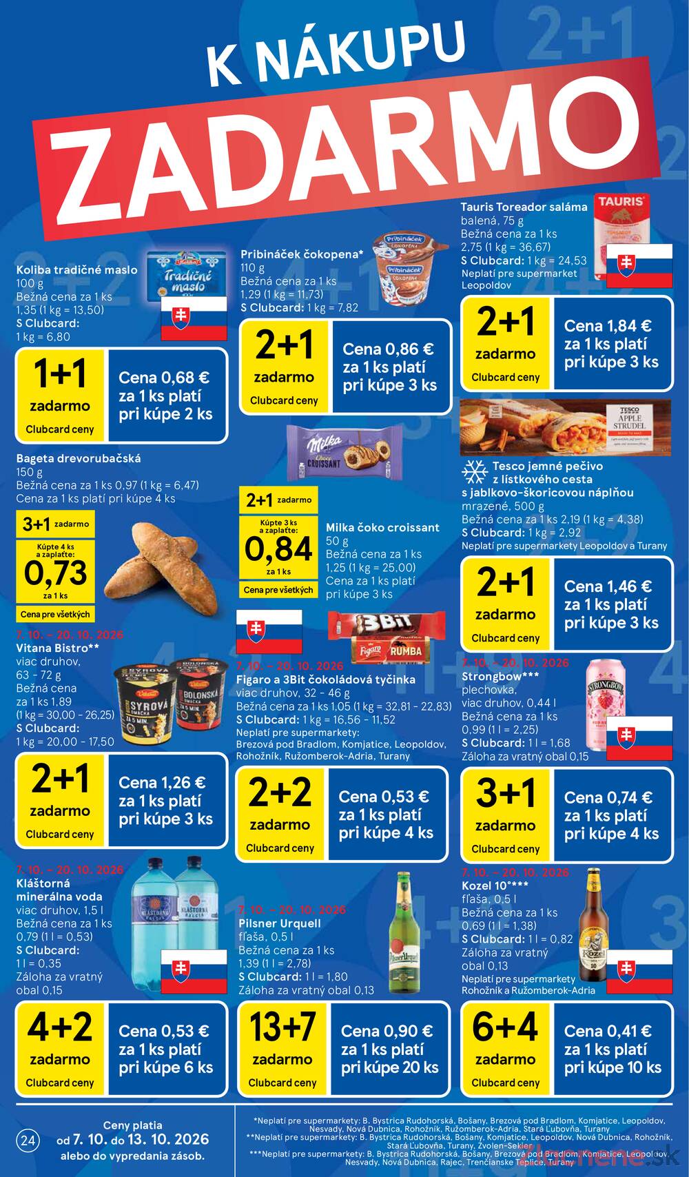 Tesco supermarkety od 7.10. do 13.10.2026