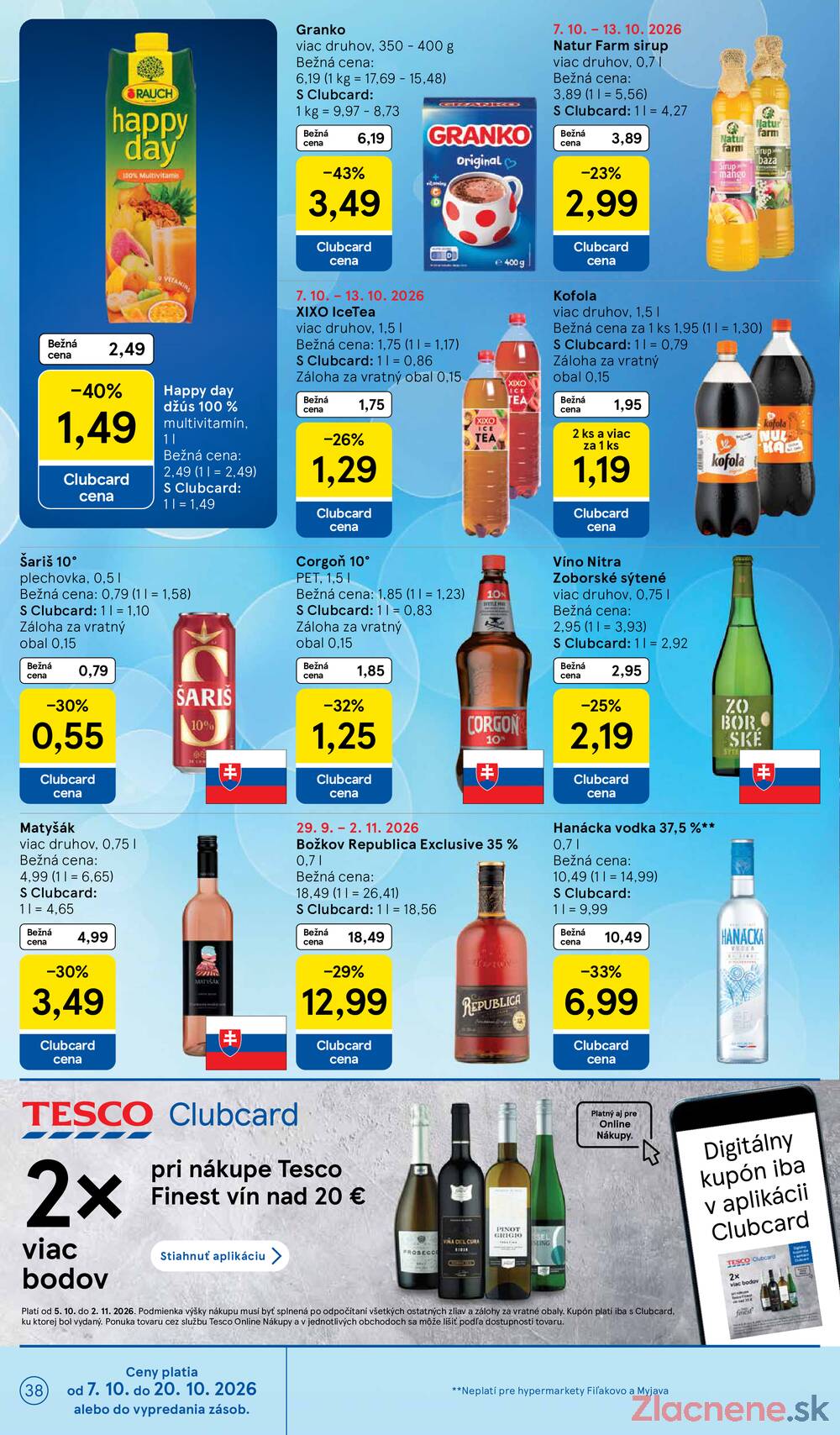 Tesco hypermarkety 7.10. - 13.10.