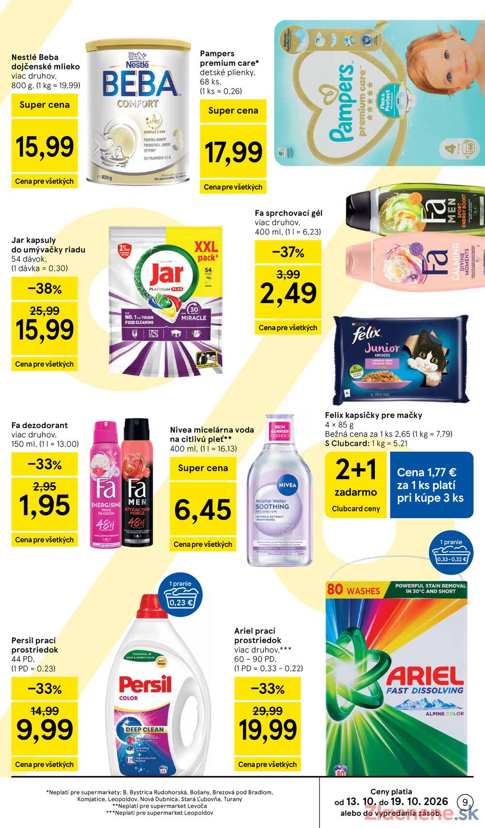 Tesco supermarkety od 14.10. do 20.10.2026