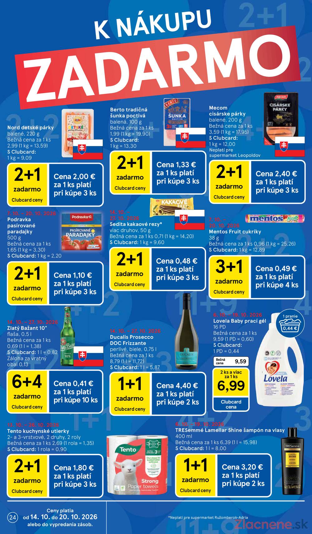 Tesco supermarkety od 14.10. do 20.10.2026