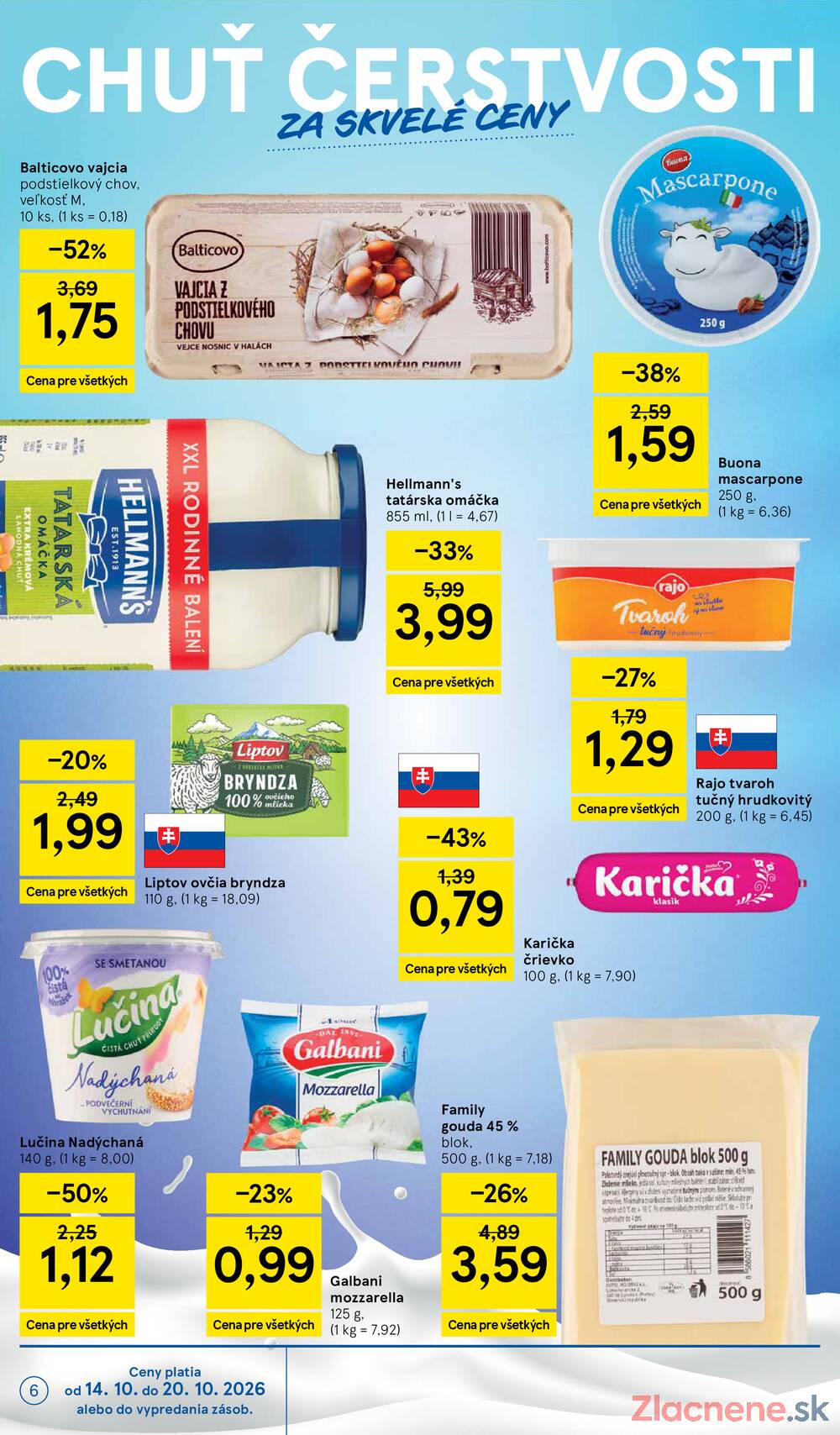 Leták Tesco - Tesco hypermarkety 14.10. - 20.10. - strana 6 Leták Tesco - Tesco hypermarkety 14.10. - 20.10. - strana 6