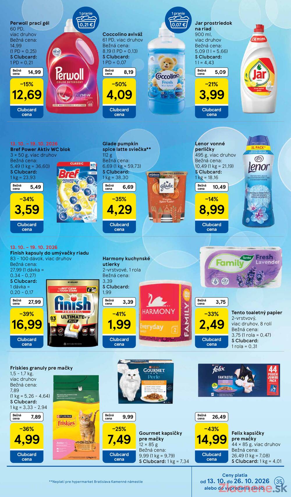 Leták Tesco - Tesco hypermarkety 14.10. - 20.10. - strana 35 Leták Tesco - Tesco hypermarkety 14.10. - 20.10. - strana 35