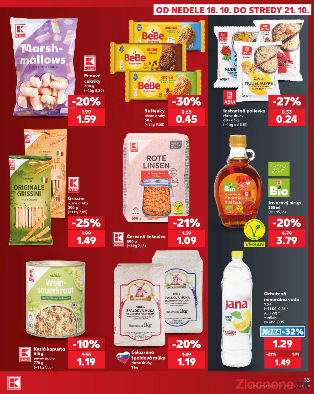 Kaufland 15.10. - 21.10. - Kaufland Poprad - Jiřího Wolkera