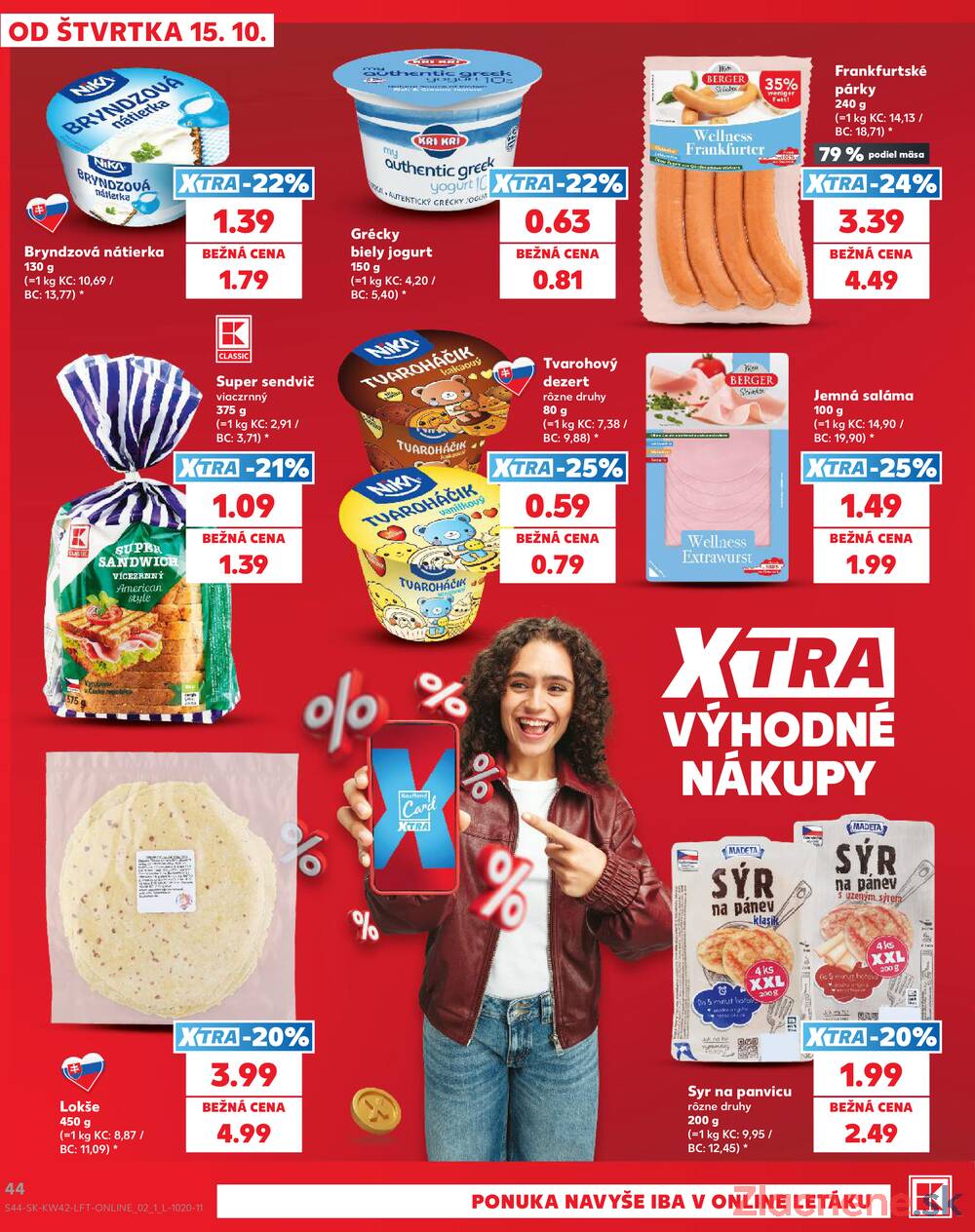 Leták Kaufland - Kaufland 15.10. - 21.10. - Kaufland Dunajská Streda - strana 44