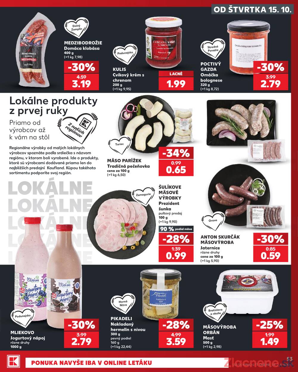 Kaufland 15.10. - 21.10. - Kaufland Piešťany
