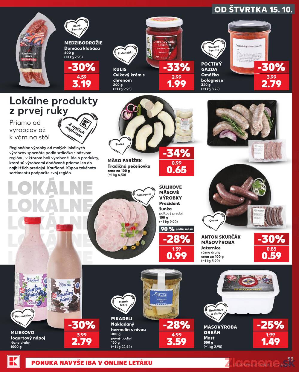 Kaufland 15.10. - 21.10. - Kaufland Liptovský Mikuláš