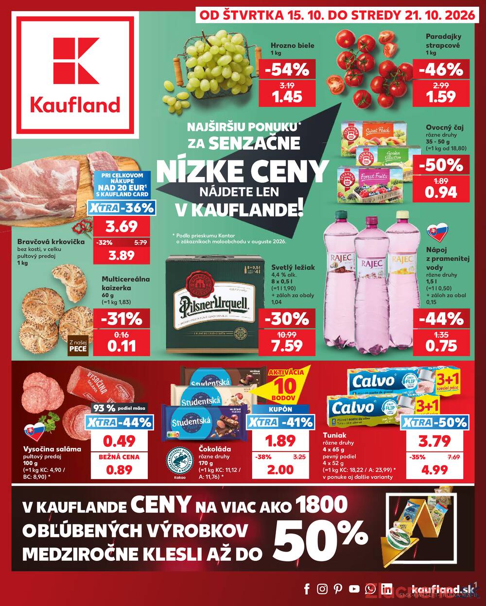 Leták Kaufland - Kaufland 15.10. - 21.10. - Kaufland Nové Zámky - strana 1 Leták Kaufland - Kaufland 15.10. - 21.10. - Kaufland Nové Zámky - strana 1