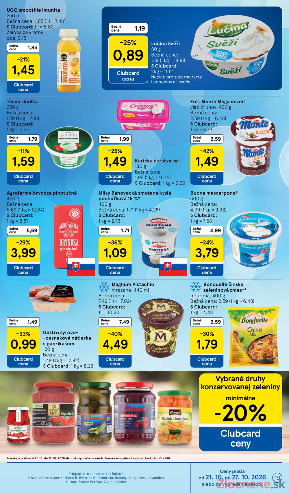Tesco supermarkety od 21.10. do 27.10.2026