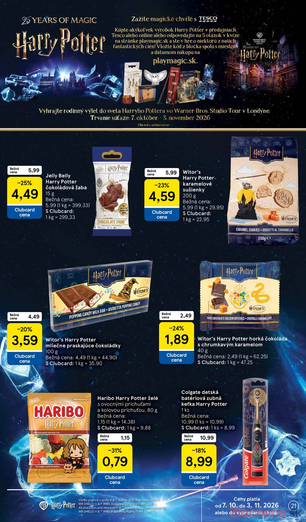 Tesco supermarkety od 21.10. do 27.10.2026