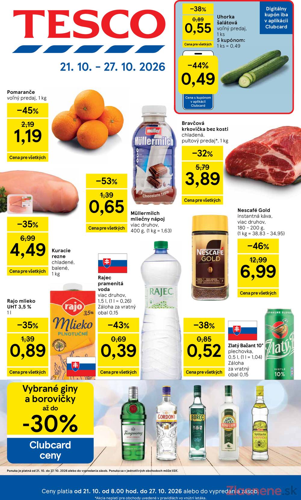 Leták Tesco - Tesco hypermarkety 21.10. - 27.10. - strana 1 Leták Tesco - Tesco hypermarkety 21.10. - 27.10. - strana 1
