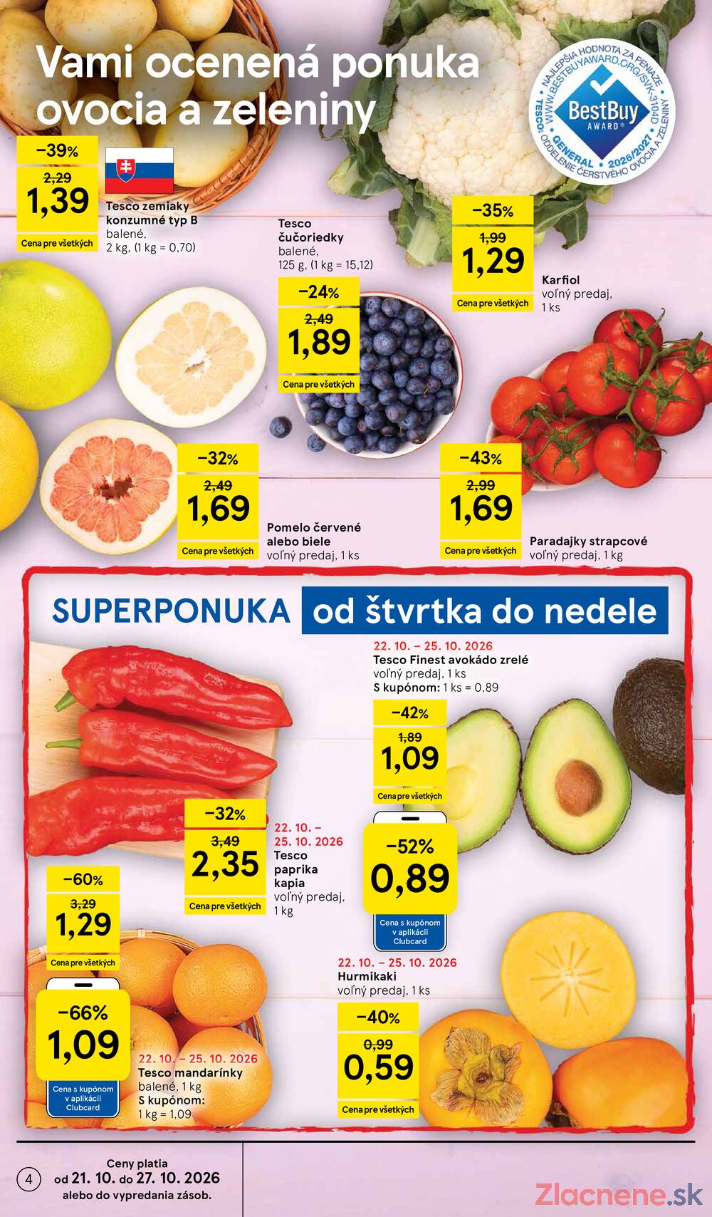 Tesco hypermarkety 21.10. - 27.10.