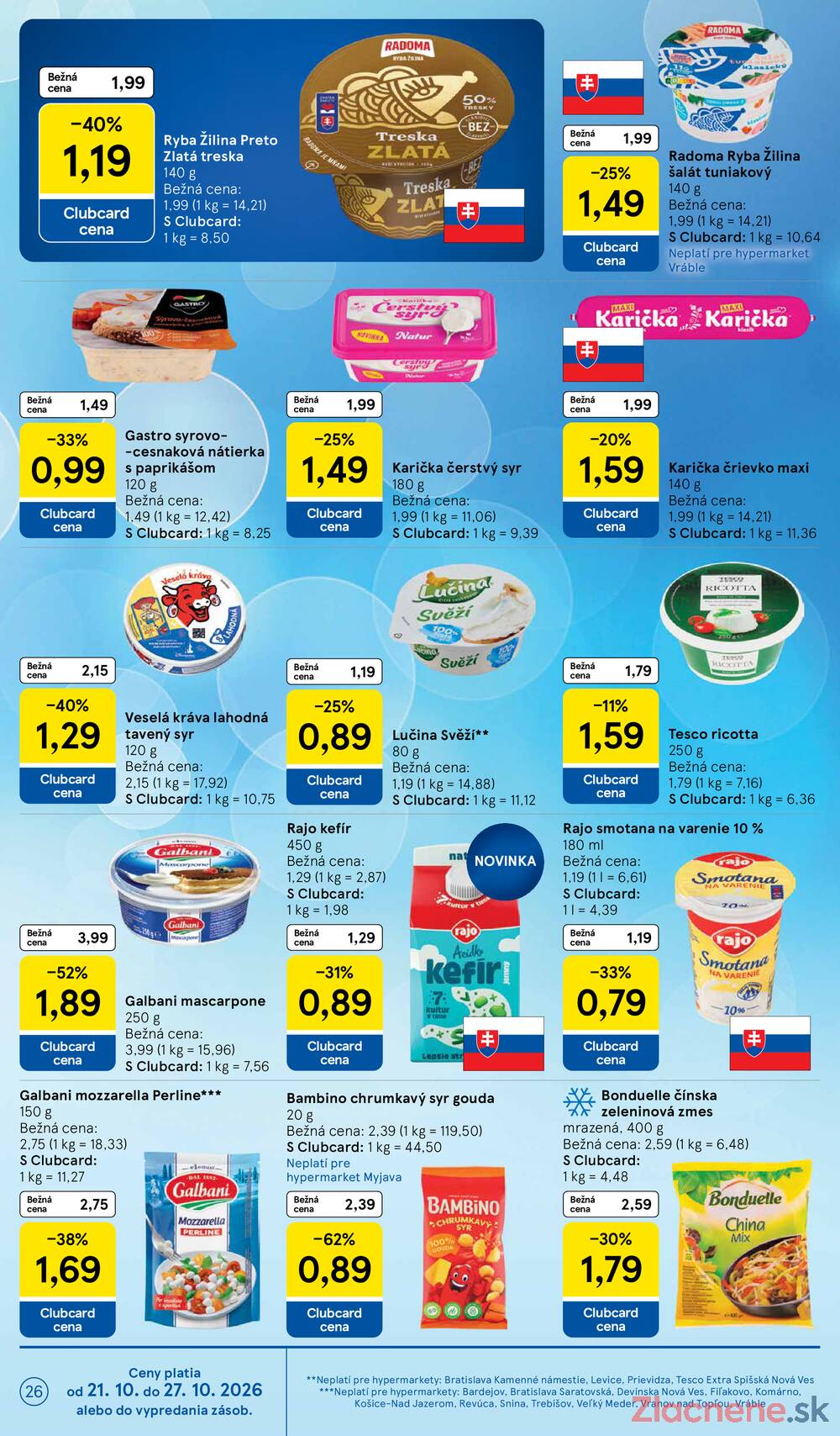 Tesco hypermarkety 21.10. - 27.10.