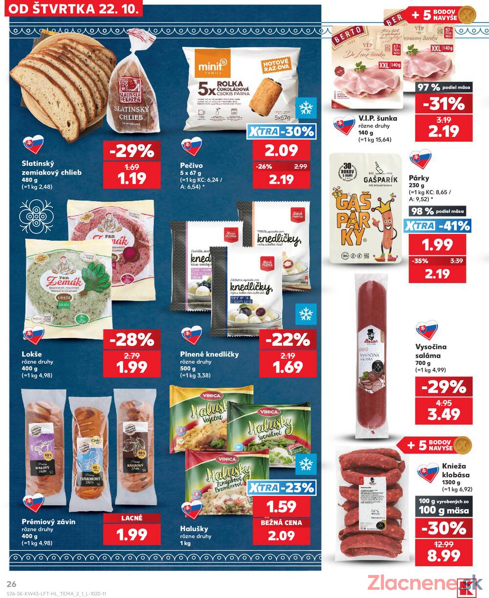 Kaufland 22.10. - 28.10. - Kaufland Veľký Meder