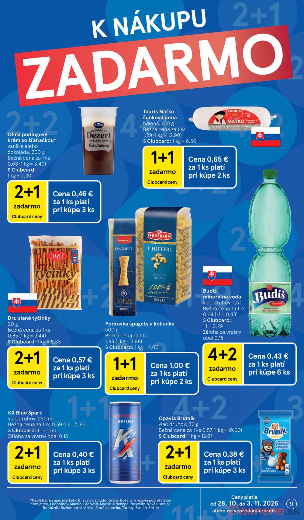Tesco supermarkety od 28.10. do 3.11.2026