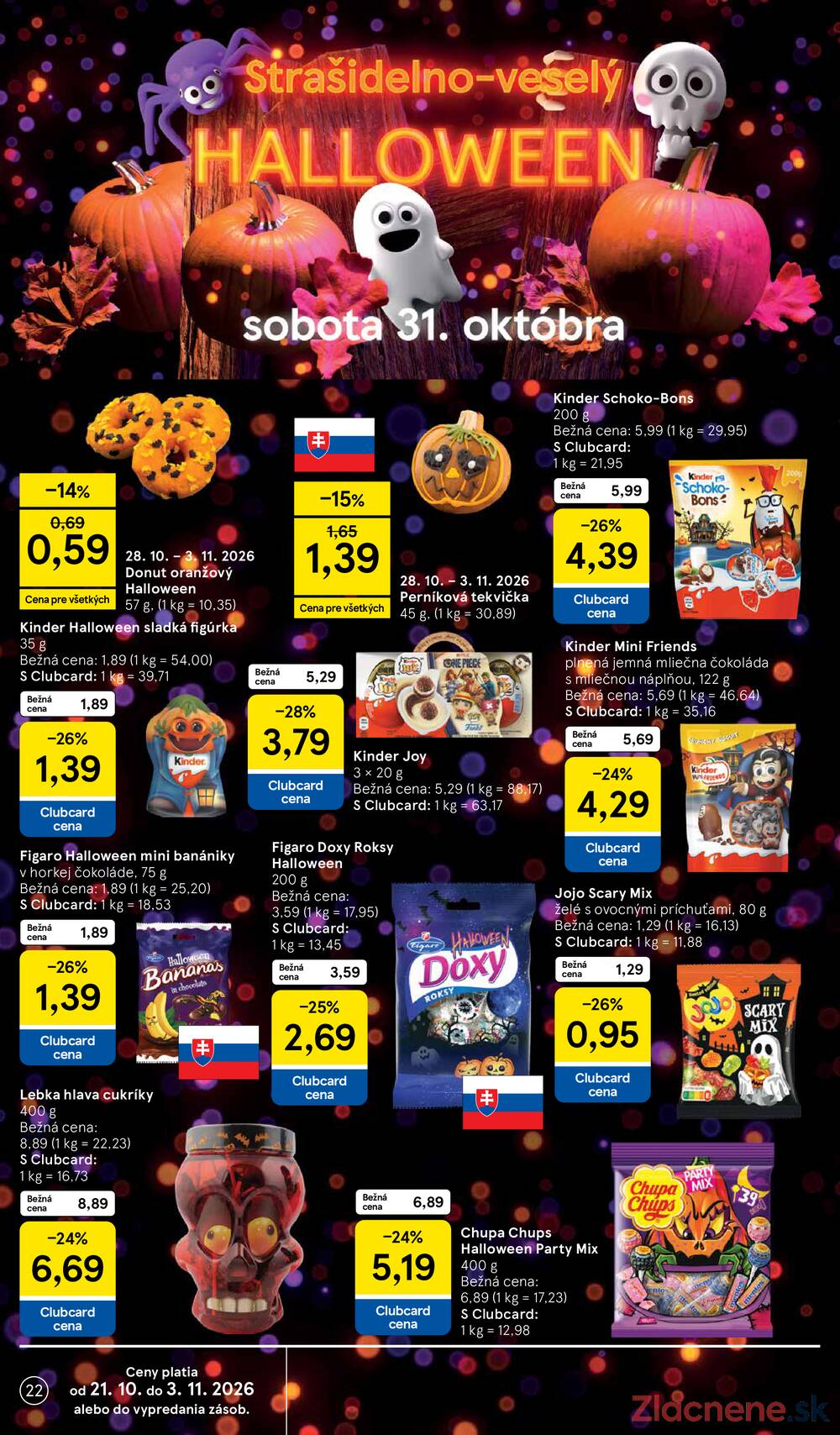 Tesco supermarkety od 28.10. do 3.11.2026