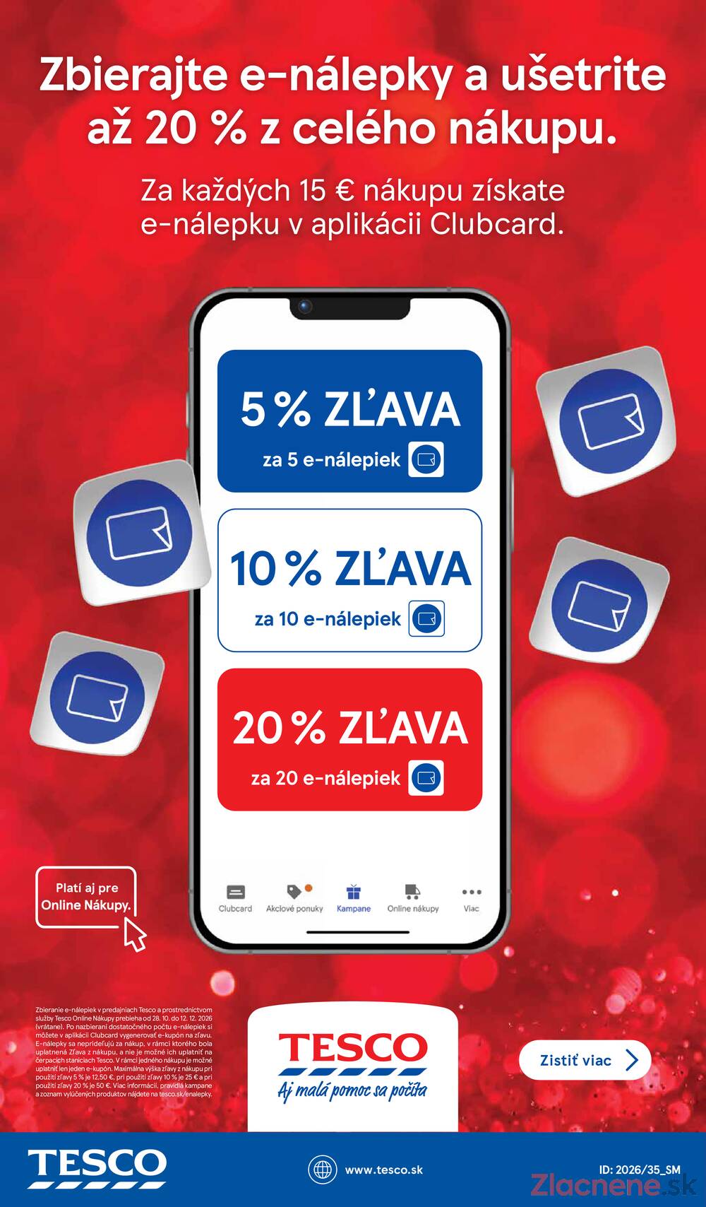 Tesco supermarkety od 28.10. do 3.11.2026