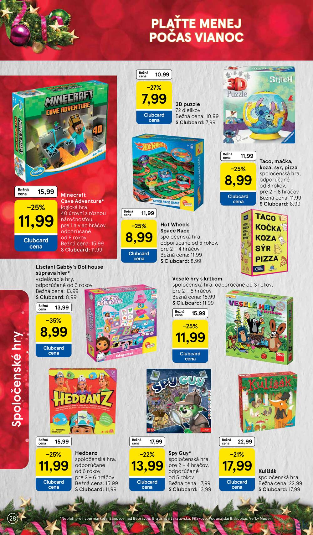 Tesco SPECIÁL hypermarkety  od 26.10. do 16.11.2026