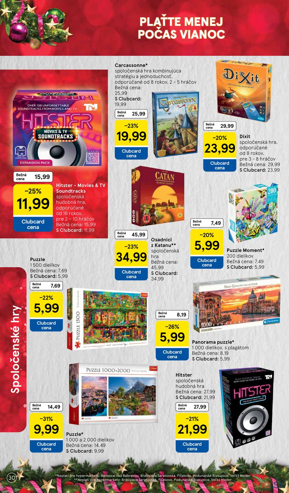 Leták Tesco - Tesco SPECIÁL hypermarkety od 26.10. do 16.11.2026 - strana 30 Leták Tesco - Tesco SPECIÁL hypermarkety od 26.10. do 16.11.2026 - strana 30