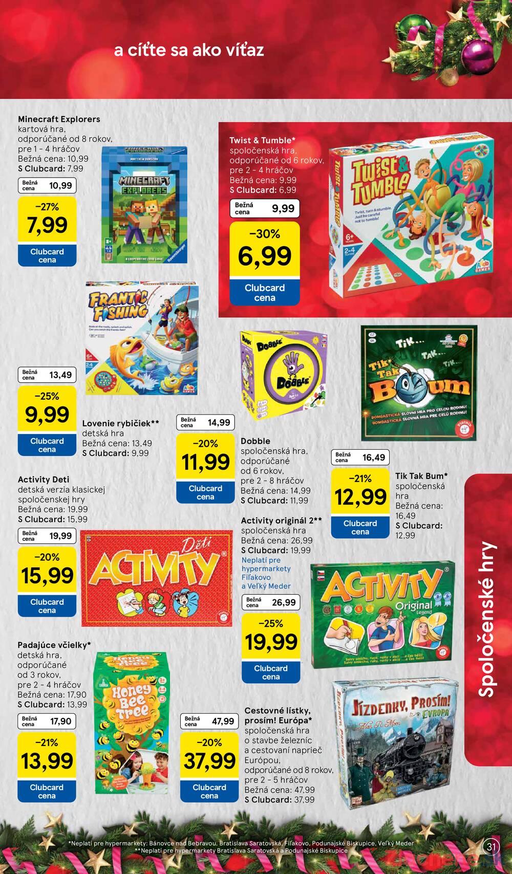 Leták Tesco - Tesco SPECIÁL hypermarkety od 26.10. do 16.11.2026 - strana 31 Leták Tesco - Tesco SPECIÁL hypermarkety od 26.10. do 16.11.2026 - strana 31