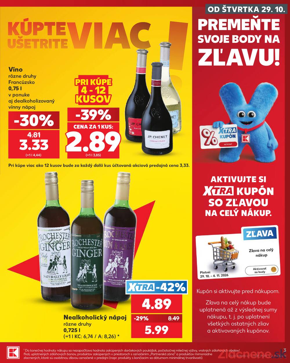 Kaufland 29.10. - 4.11. - Kaufland Trnava - Juh - Bratislavská