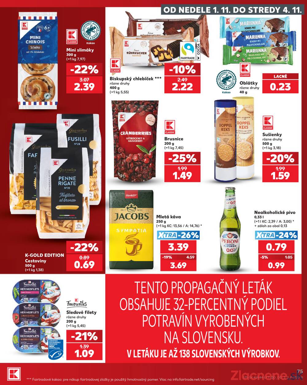 Kaufland 29.10. - 4.11. - Kaufland Ružomberok